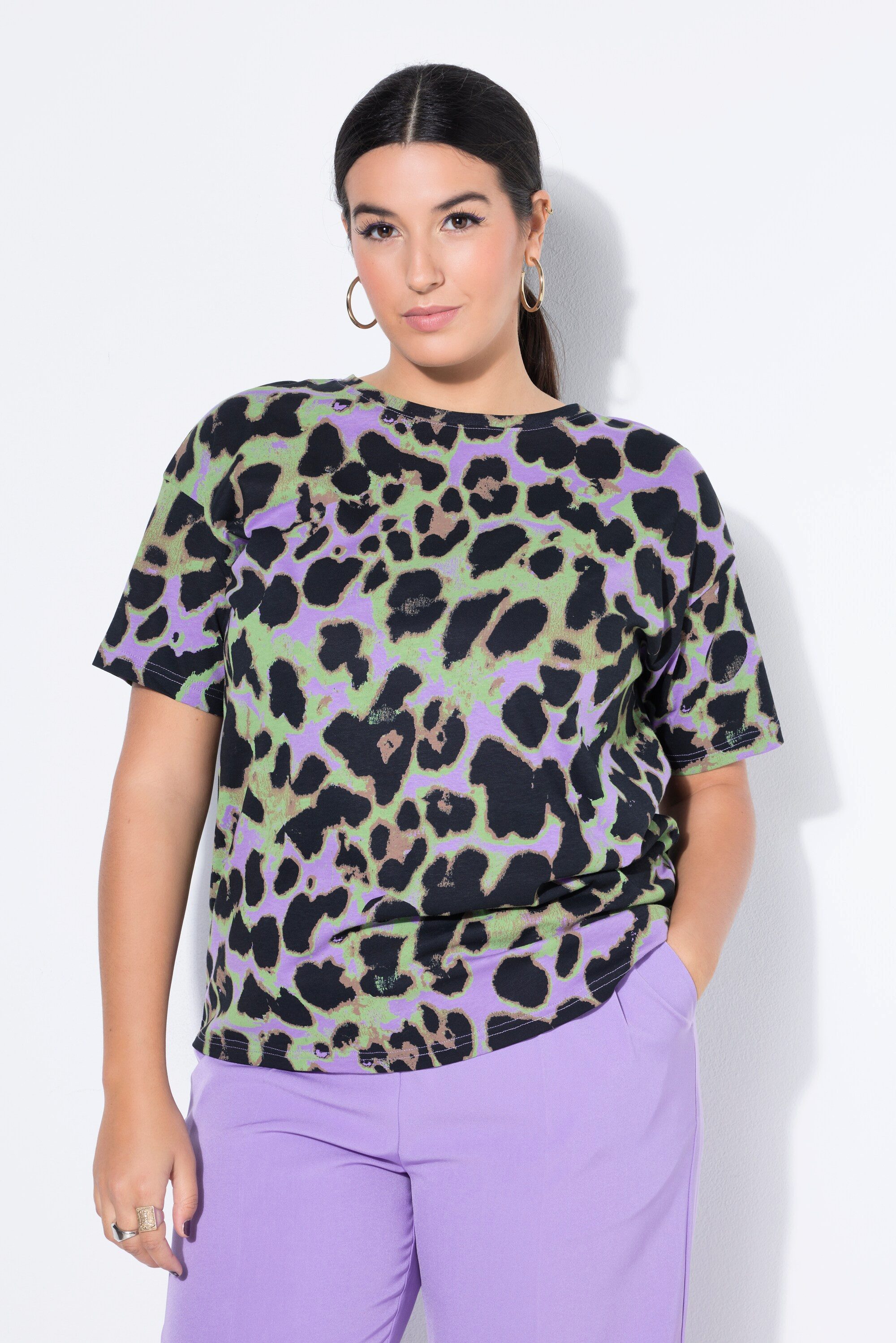 Studio Untold T-Shirt T-Shirt Color-Leo Halbarm günstig online kaufen