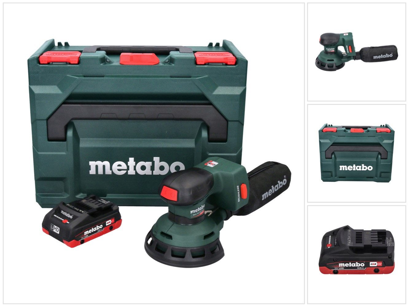 metabo Akku-Exzenterschleifer SXA 18 LTX 125 BL Akku Exzenterschleifer 18 V 125 mm Brushless + 1x A