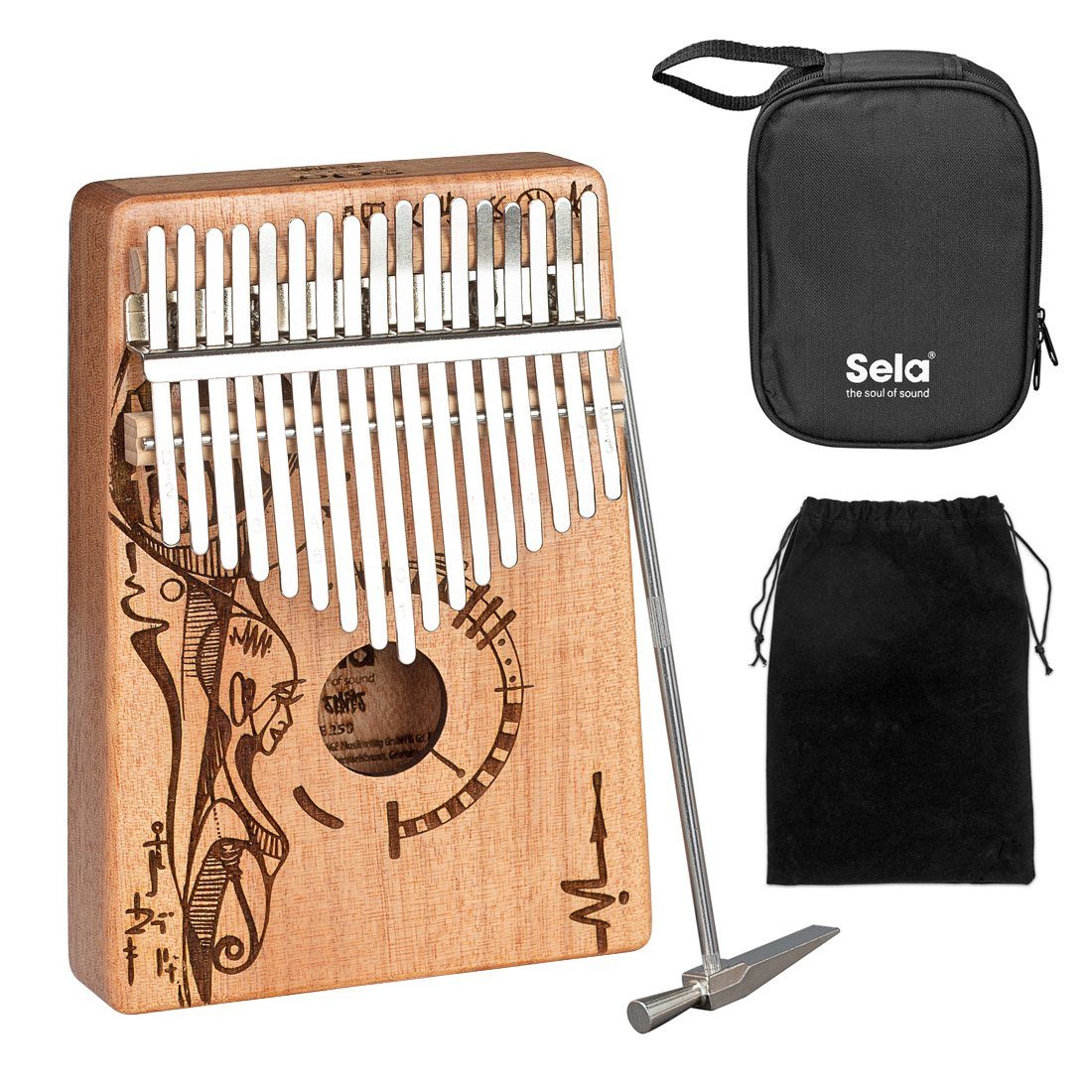 Kalimba Sela SE 250 Kalimba Mahagoni 17 Peaceful Mind