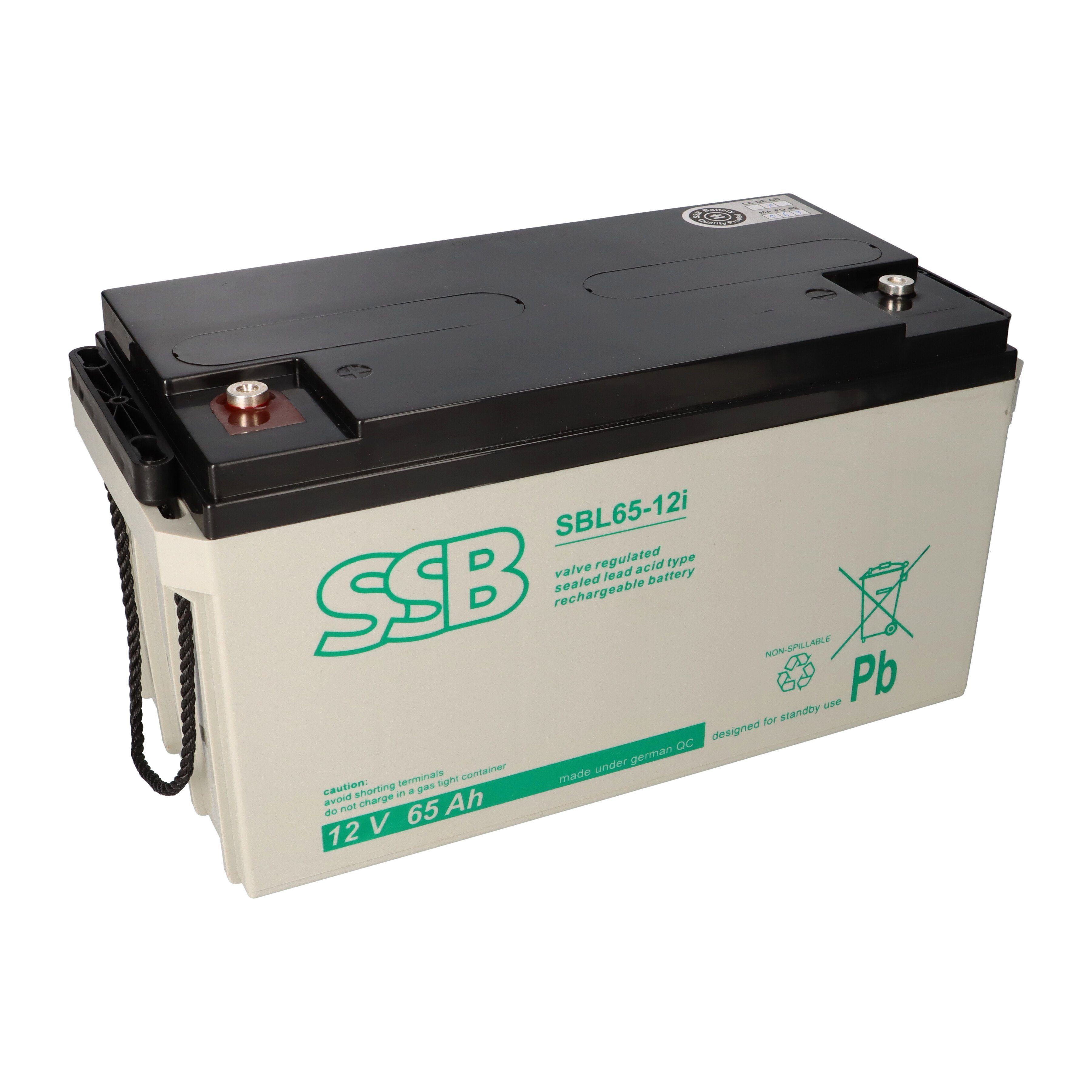 SSB Battery SSB Blei Akku SBL 65-12i AGM Batterie M6 Schraubanschluss - 12V 65Ah Свинцово-кислотные аккумуляторы