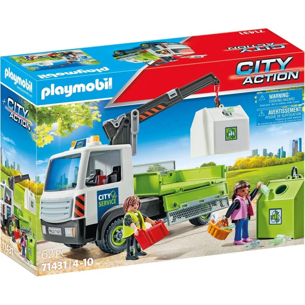 Playmobil® Actionfigur PLAYMOBIL 71431 Altglas-LKW mit Container