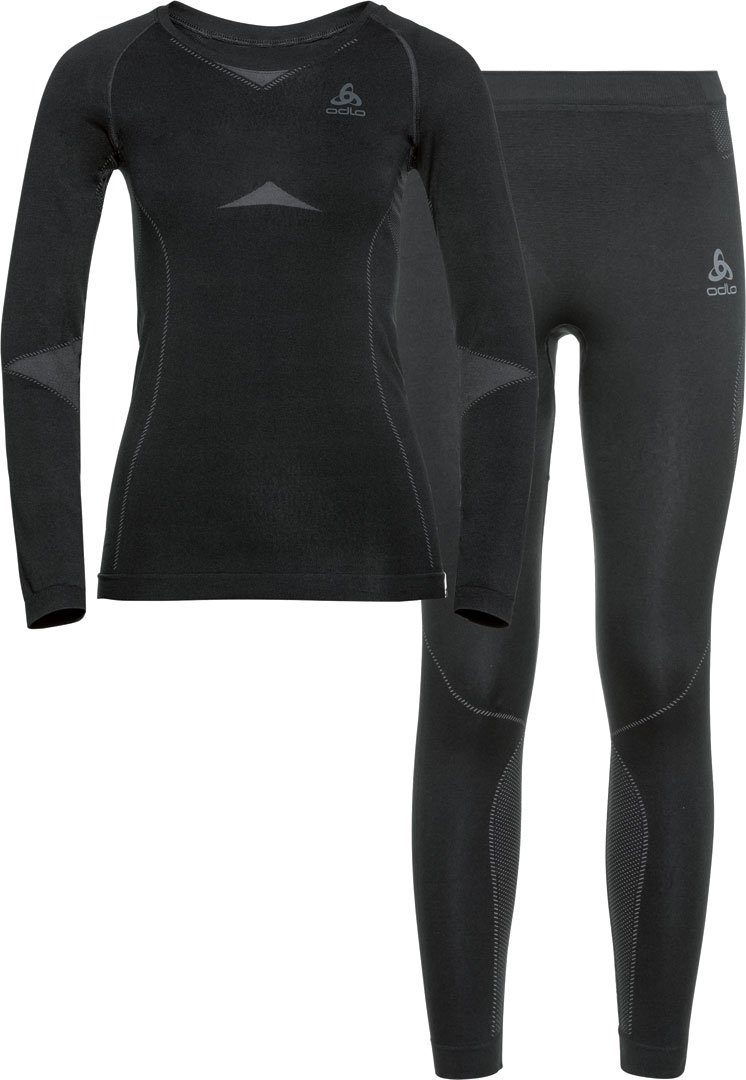 Odlo Funktionsunterhemd ODLO SET ACTIVE ECO WARM WOMEN Longsleeve & Hose dark grey