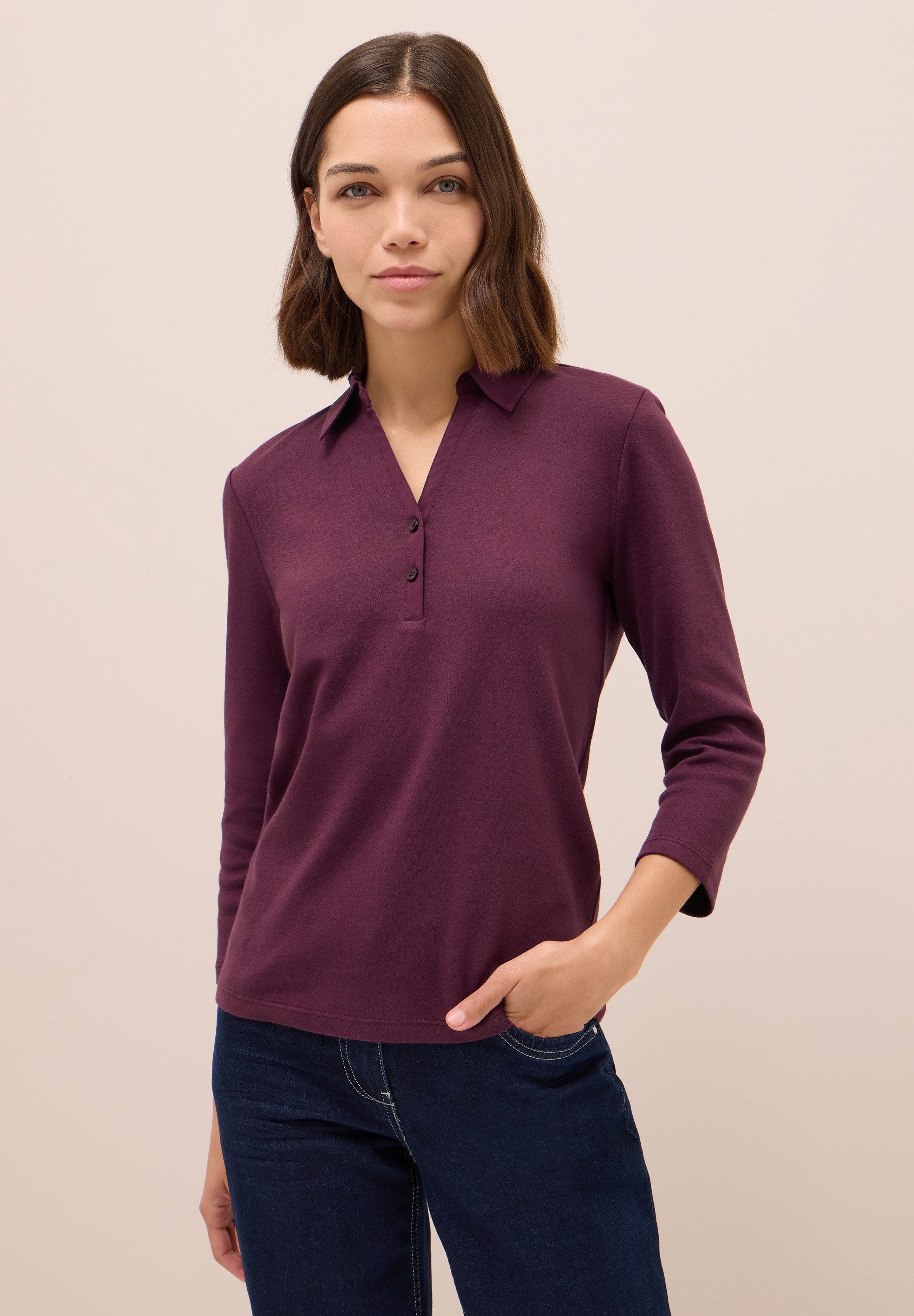 CECIL Poloshirt aus reiner Baumwolle
