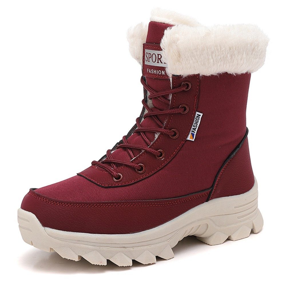 HUSK'SWARE Bequeme Winter-Schneestiefel Snowboots (Individuell anpassbare Schnürung, Warmes Winterdesign)