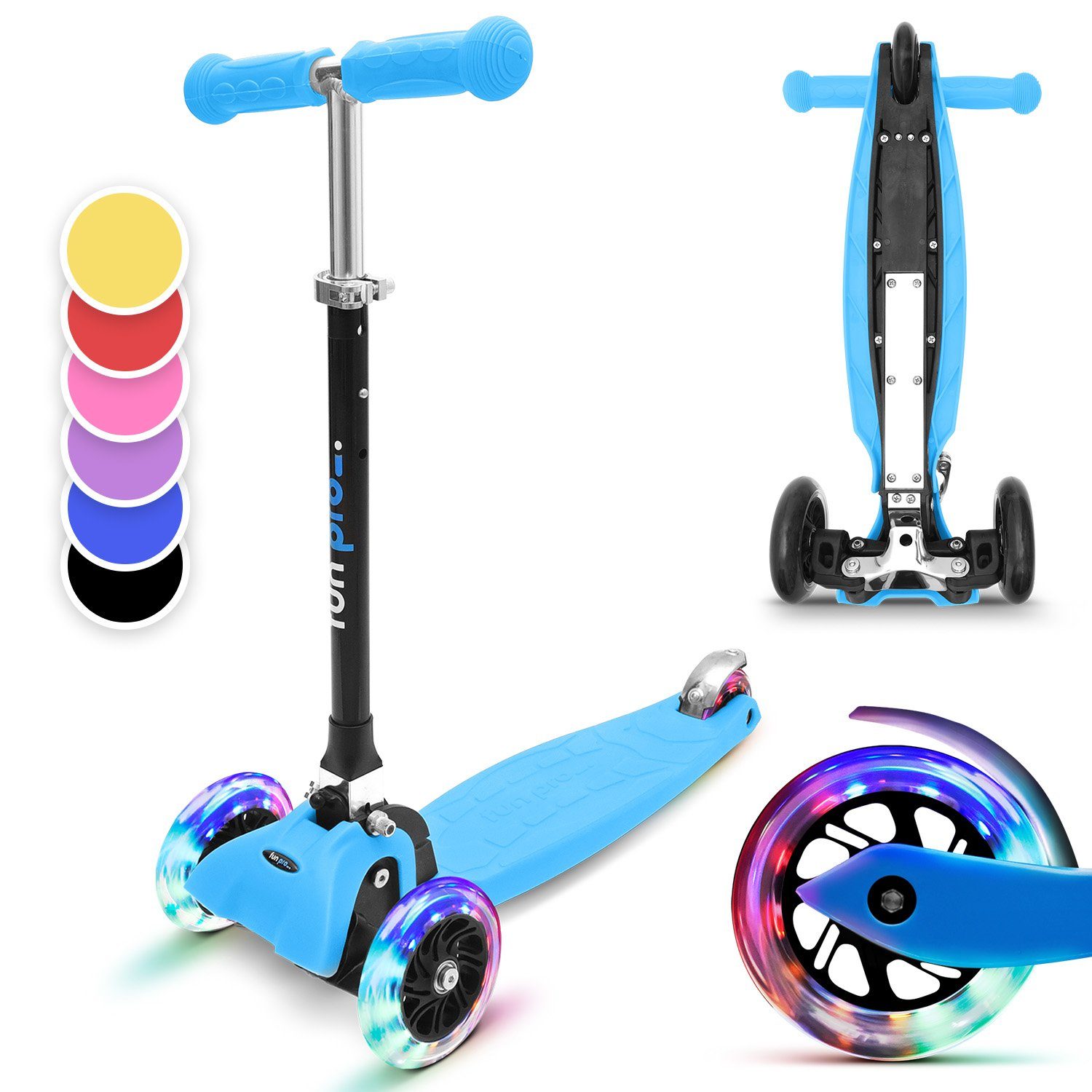 fun pro Cityroller ONE Kinderroller, Kick Scooter Roller Kinder - Stunt Tretroller Kinder klappbar