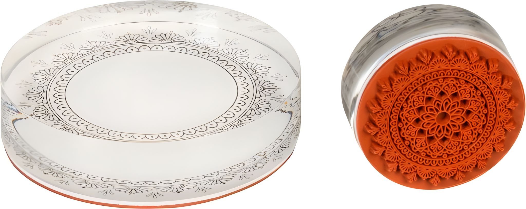 Heyda Stempel HEYDA 204888646 Stempel Frames 3 Ø 4 7 cm Acryl