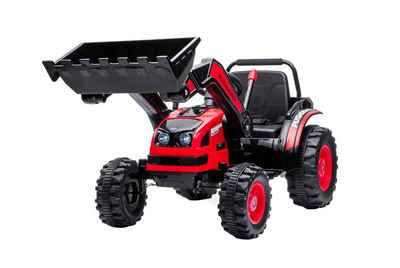 KXD Elektro-Kinderauto Kinder Elektroauto Radlader Traktor Kinderfahrzeug Elektro 2x35W Rot