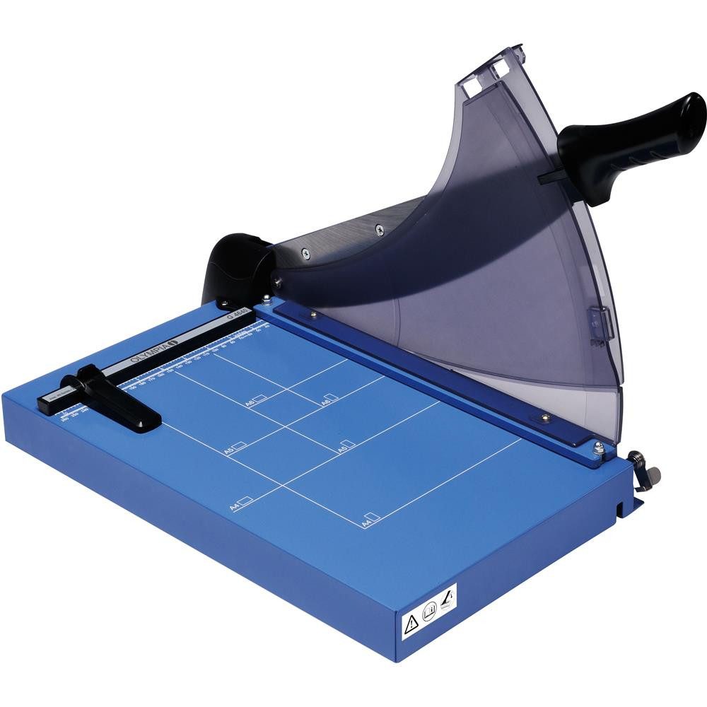 Olympia Hebelschneidemaschine A3-Schneidegerät 3132, 40 Blatt, 460 mm, Metallauflage, Papierfixierung, Hebelarretierung