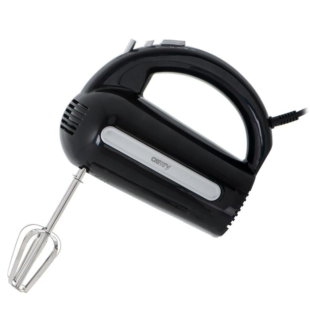 Camry Handmixer CR 4218, 300,00 W, mit Knethaken und Rührbesen, 5  Geschwindigkeiten, schwarz