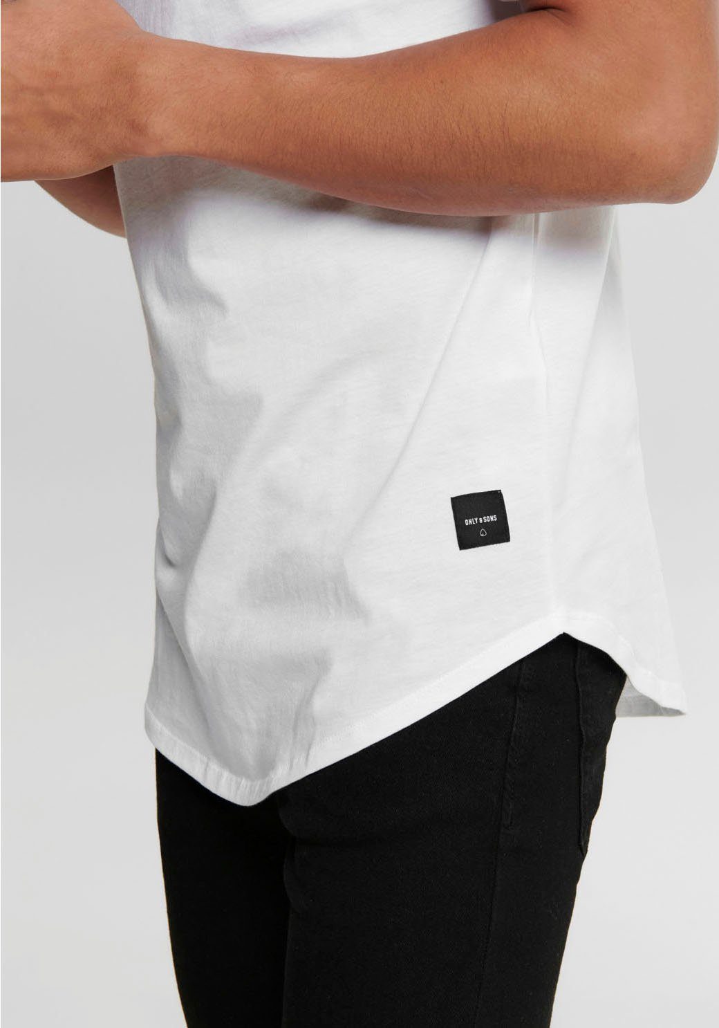 ONLY & SONS Rundhalsshirt ONSMATT LONGY SS TEE NOOS