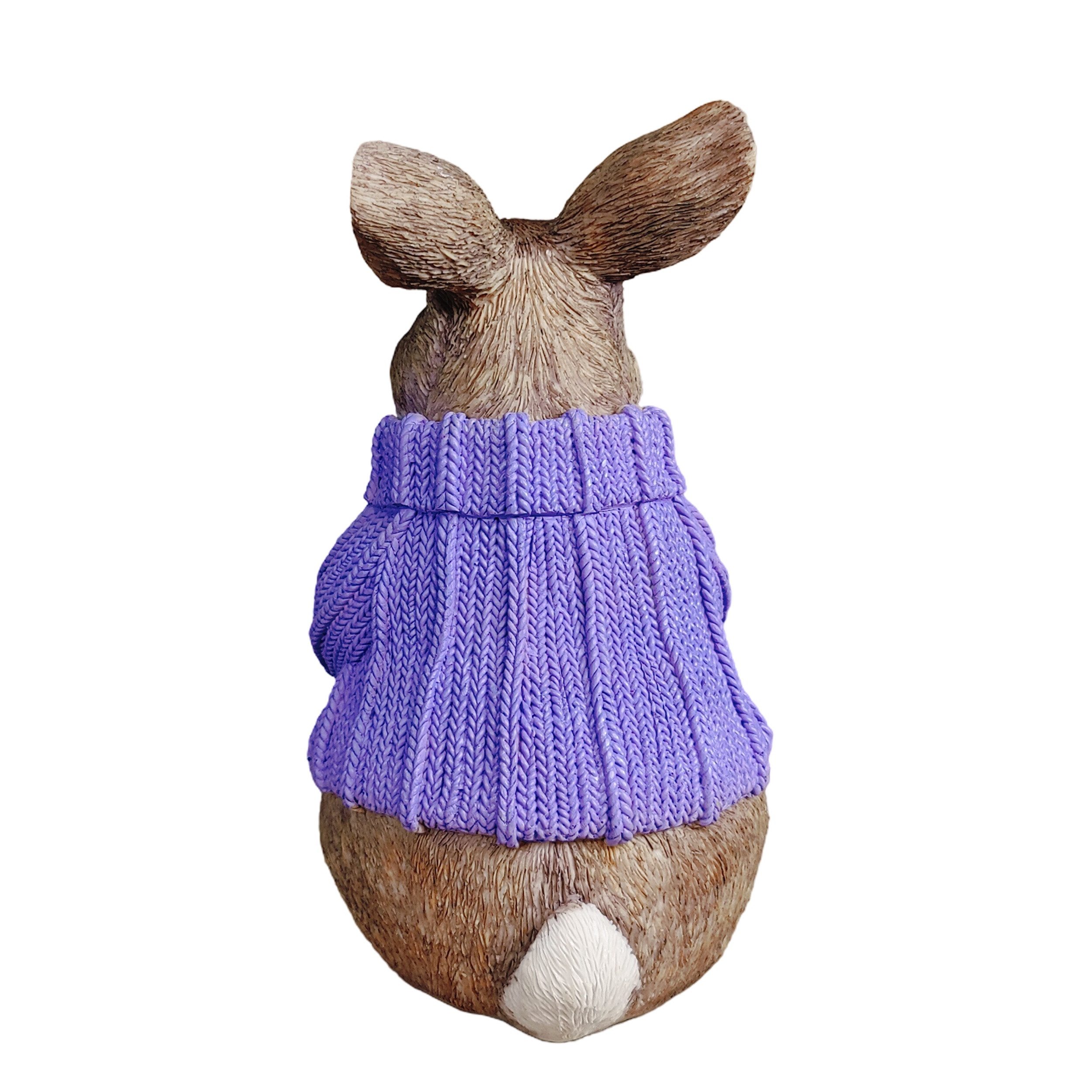 colourliving Osterfigur Deko-Hase XL im Pullover – Große Osterhasen-Figur sitzend (1 St), 6 verschiedene Farben und Varianten auswählbar