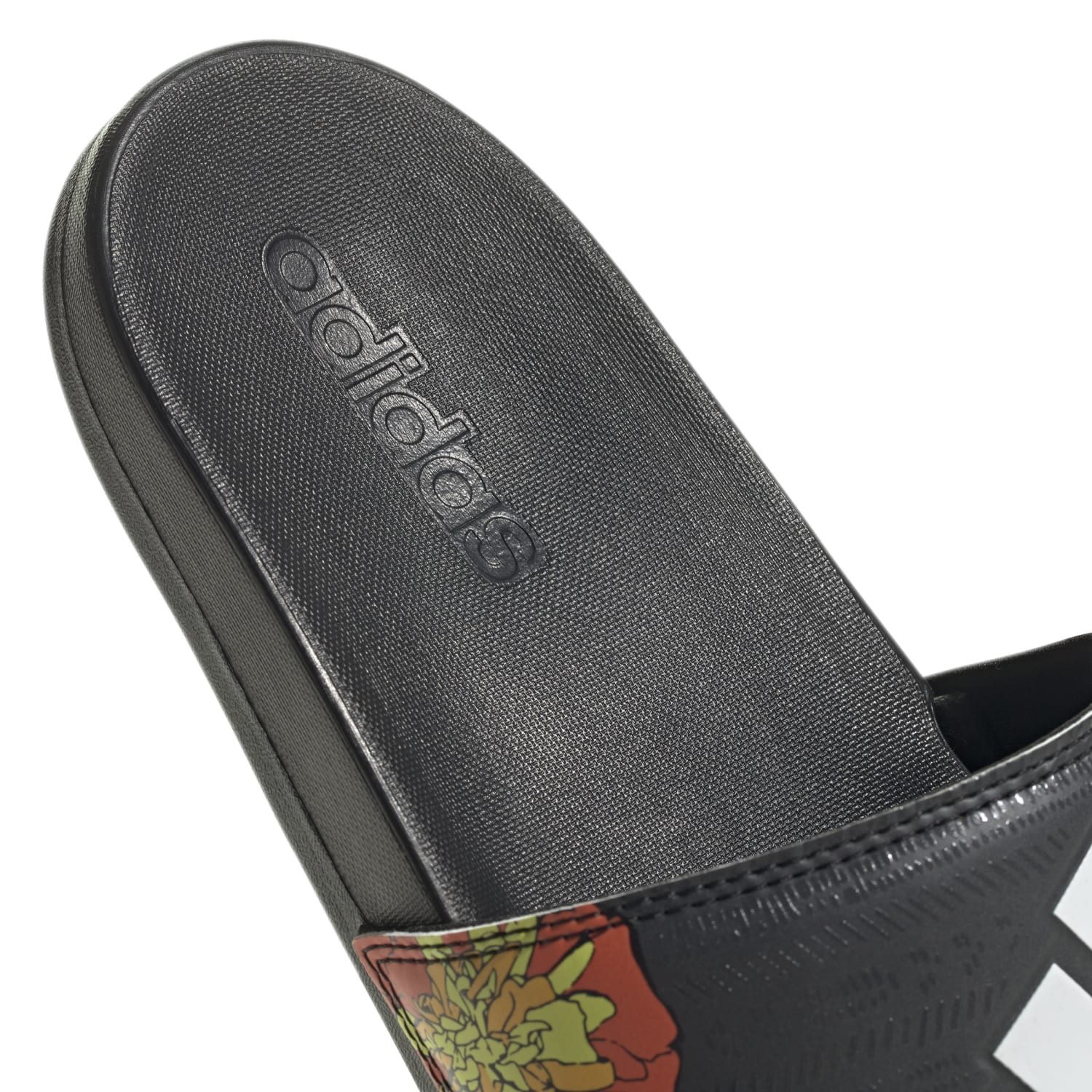 adidas Performance Adilette Comfort Blume schwarz/weiss Damen - 1 Paar Badeschuh