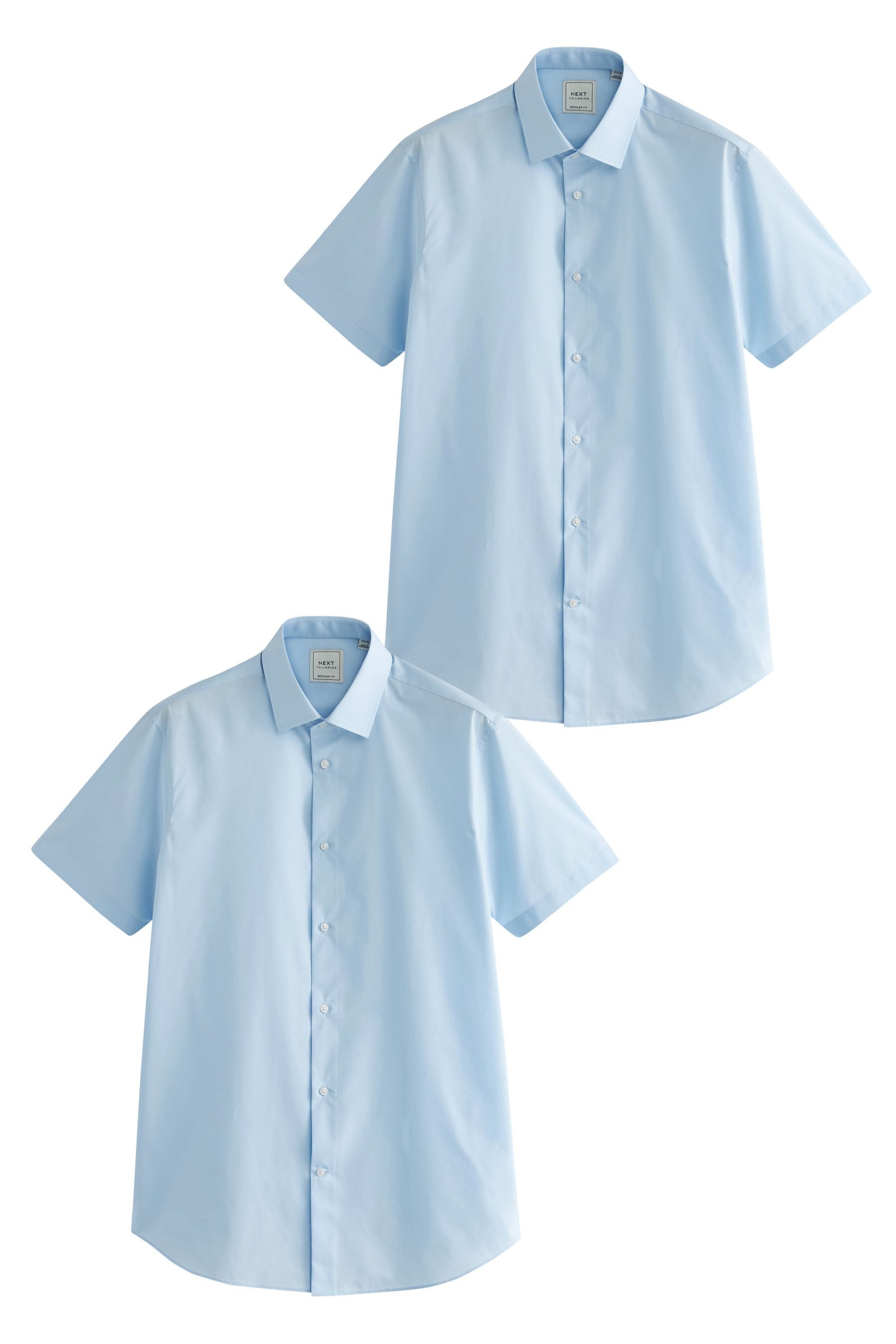 Next Kurzarmhemd Easy Care Kurzarm-Hemden, 2er-Pack günstig online kaufen