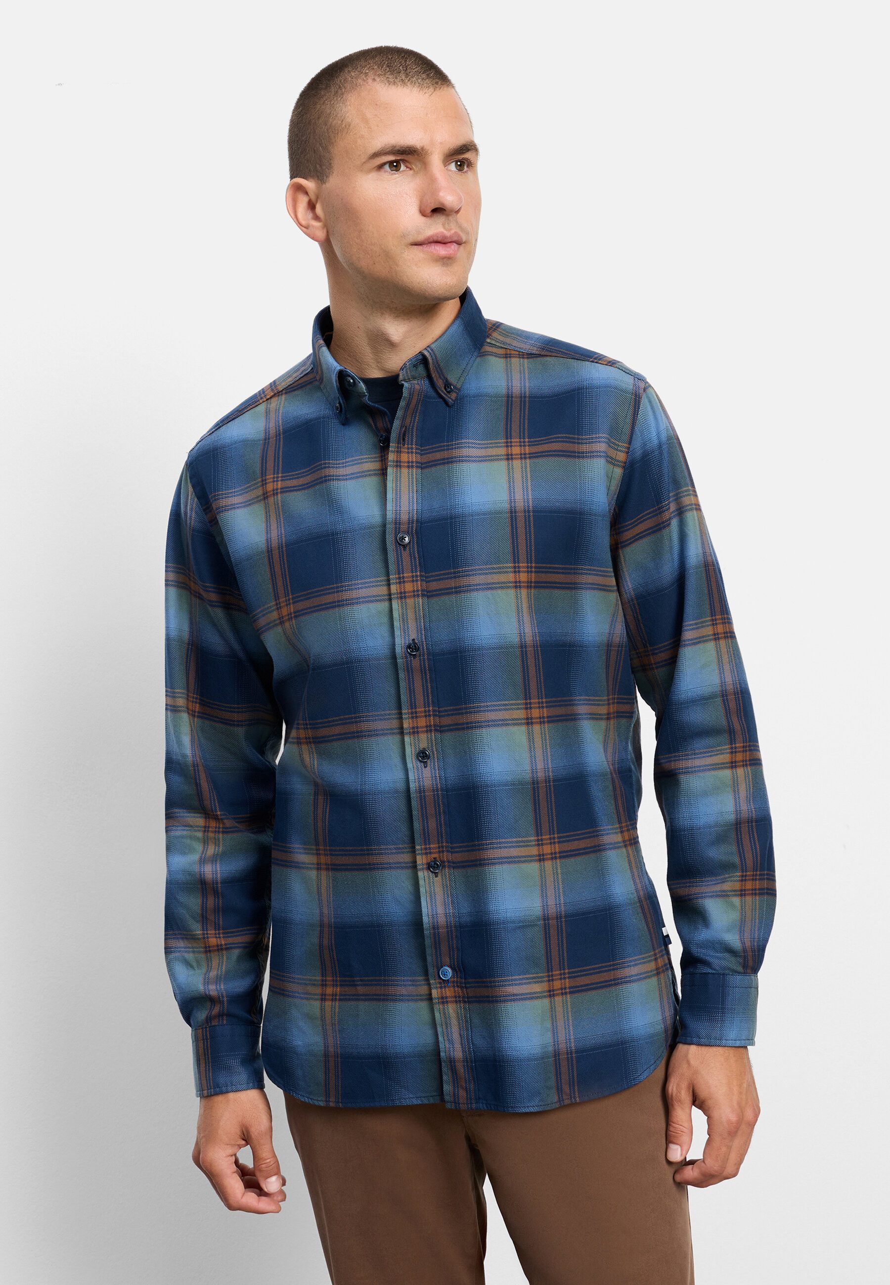 OLYMP Langarmhemd OLYMP Casual, Regular Fit, Button-down