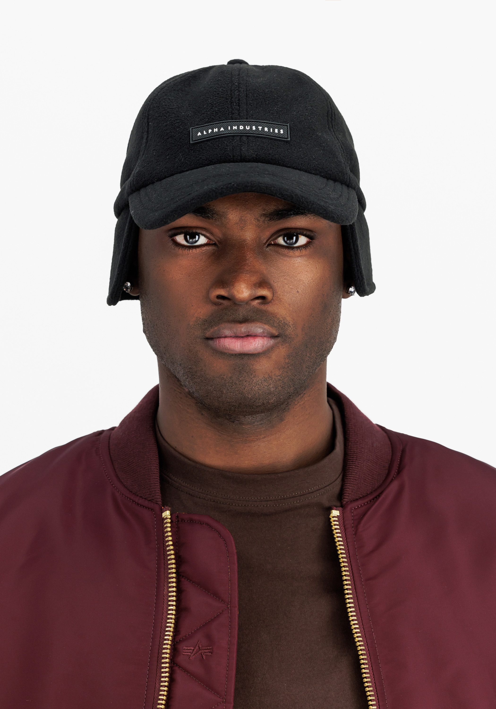 Alpha Industries Trucker Cap Snow Cap Rubber Logo