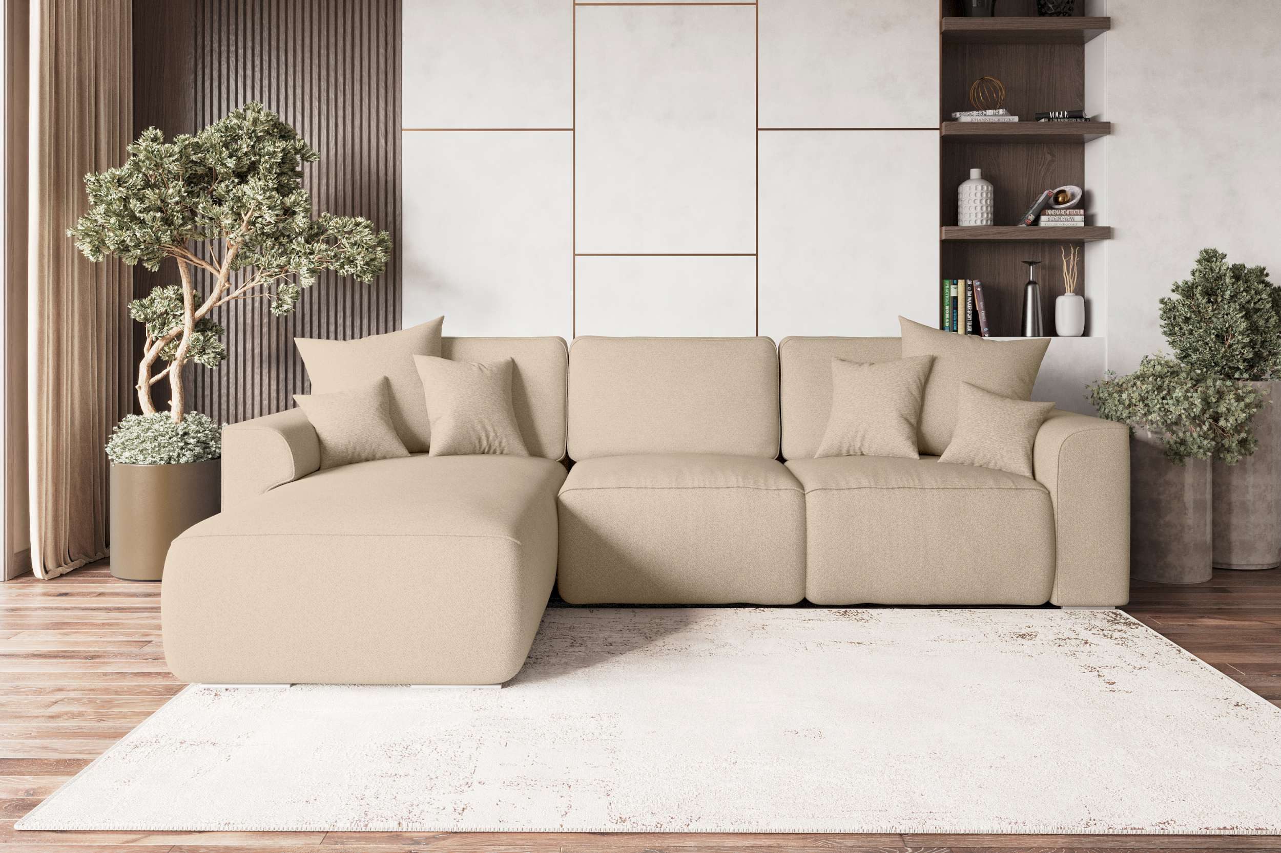 99rooms Ecksofa Gusto, Sofa L-Form, Eckcouch, mit abnehmbaren Kissen,Rundum günstig online kaufen