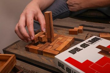 ROMBOL Denkspiele Spiel, Legespiel Spiel des Lebens – edles Denkspiel für langanhaltenden Spielspaß, Holzspiel