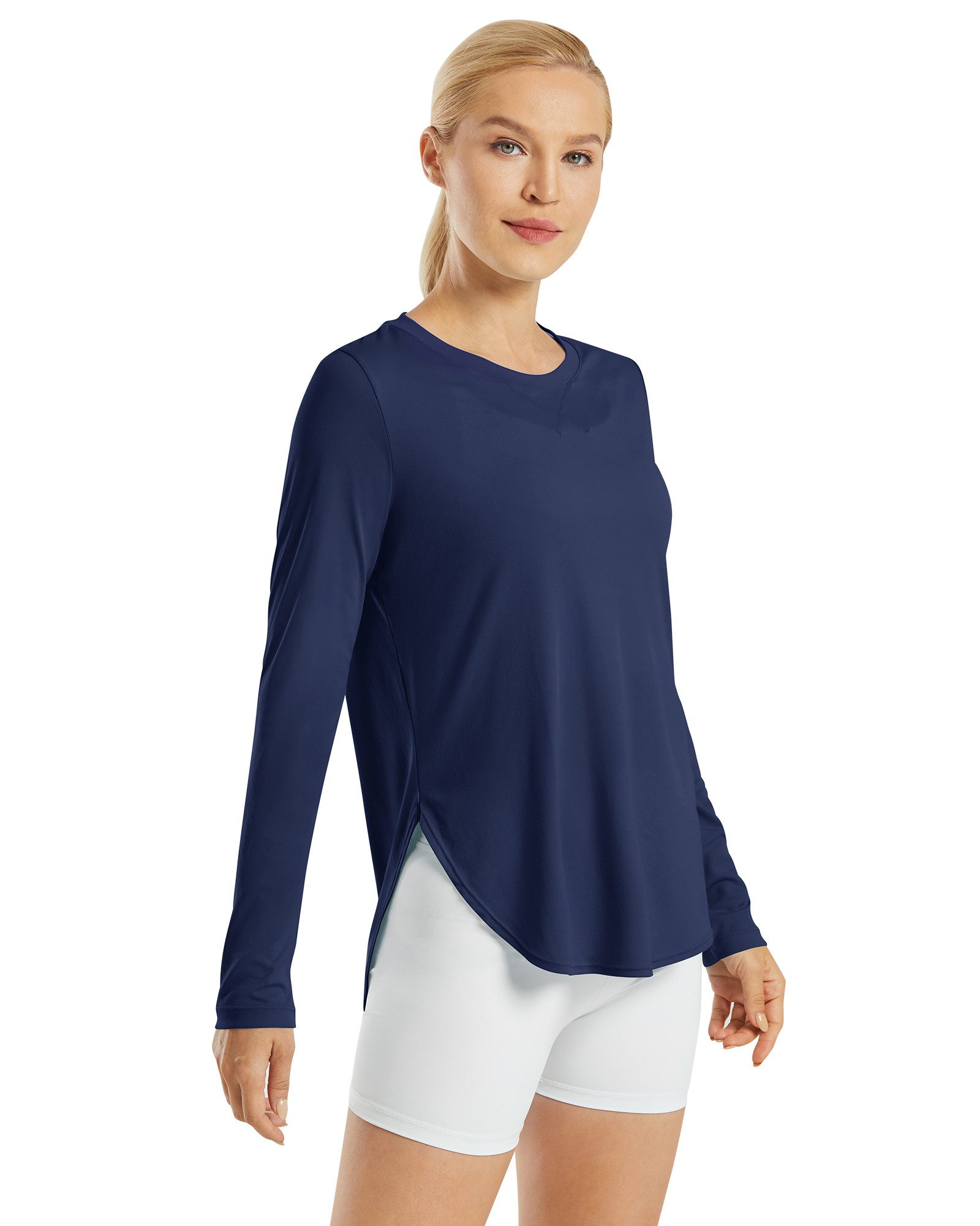 Langarmshirt Damen Langarmshirt UPF 50+ Atmungsaktiv Trainingsshirt