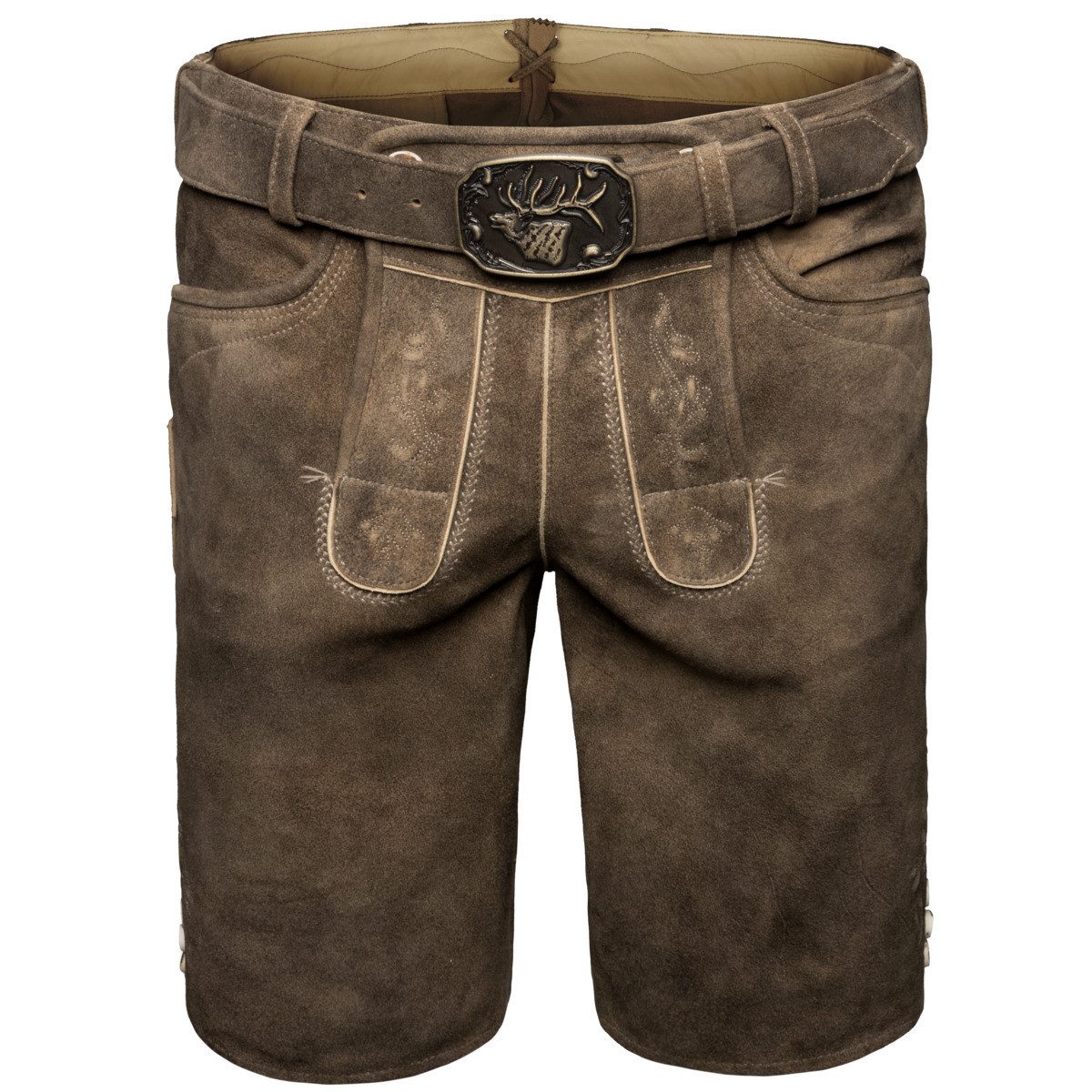 Spieth & Wensky Trachtenlederhose Rampoldi Herren (1-tlg) Trachtenlederhose, Trachtenhose, Bayerische Lederhose, Oktoberfest