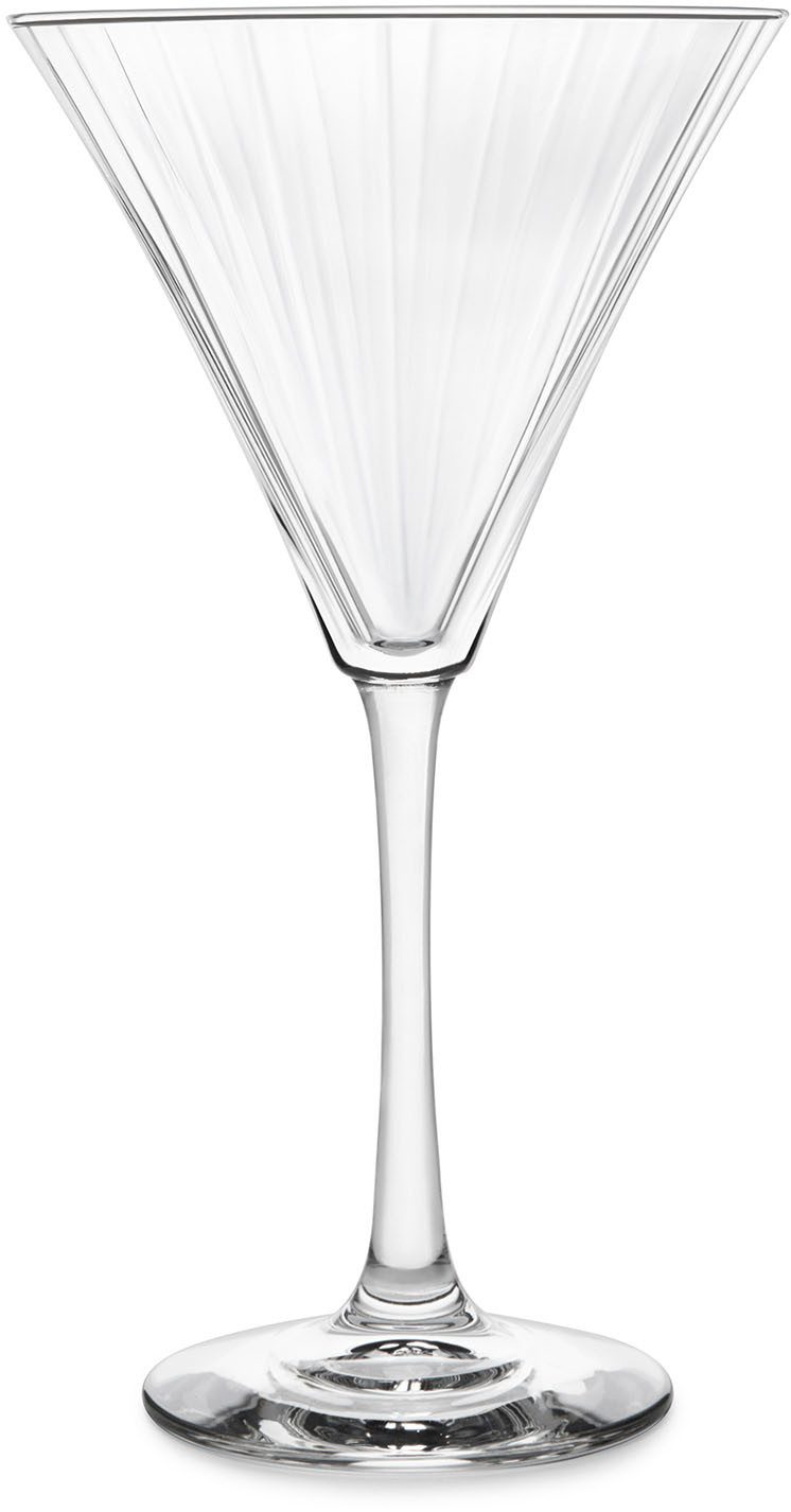 LIBBEY Martiniglas Libbey Trinkglas, 12er Set -LINEAR-, 12-tlg., Glas, 281 ml, hochwertig verarbeitet, im modernen Design