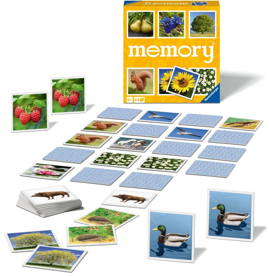 Ravensburger Spiel, Merkspiel Natur memory®, Made in Europe, FSC® - schützt Wald - weltweit