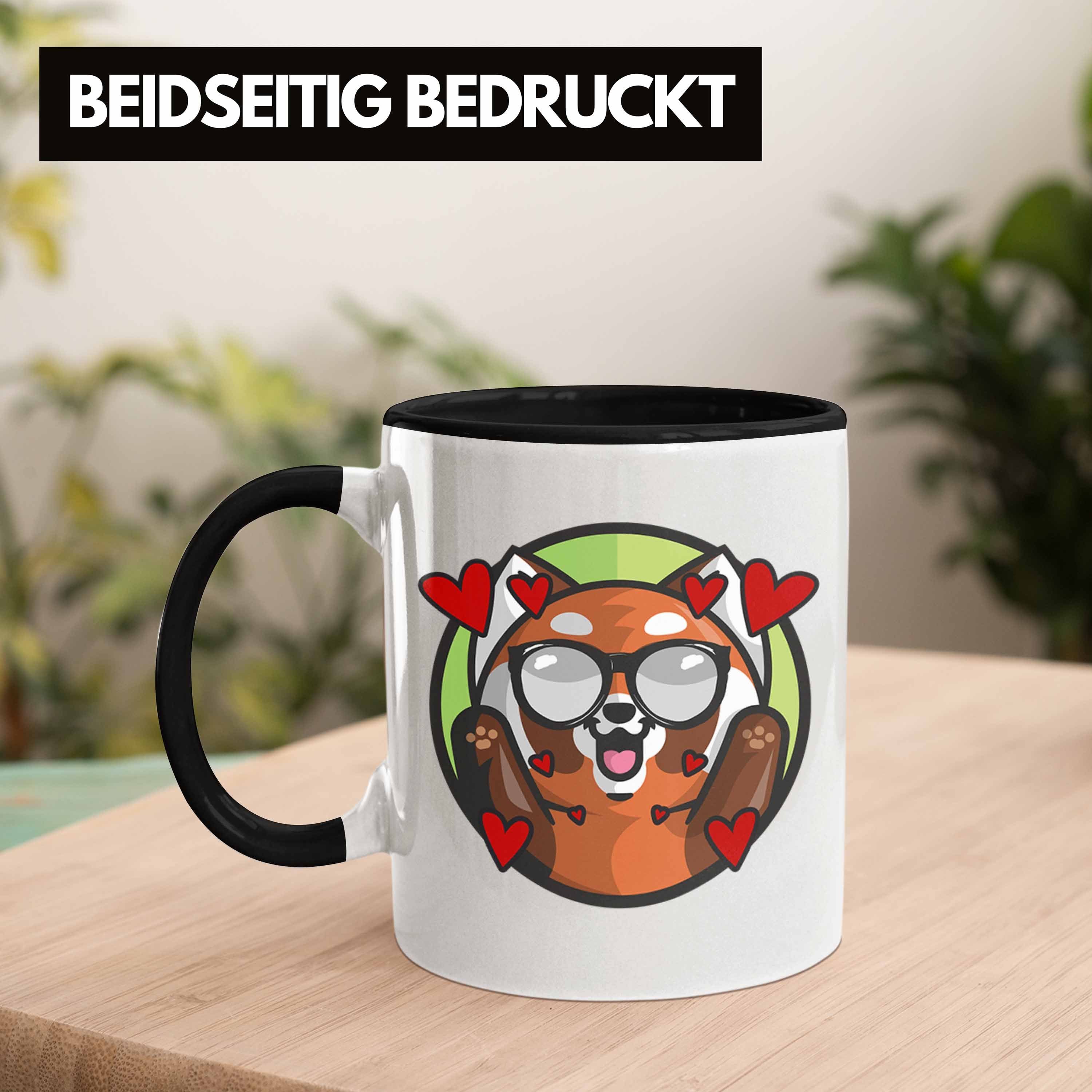 Trendation Jungs Jungen Schwarz - Grafik Kinder Tasse Tasse für Trendation Lustige Love Geschenkidee Mädchen Panda