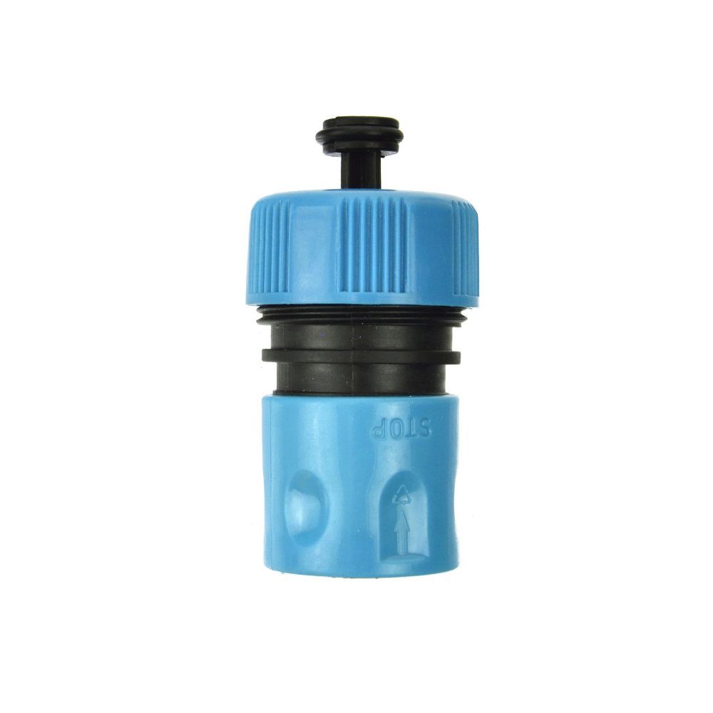Thumbnail - GEKO Schlauchkupplung Schlauchkupplung 3/4" mit Wasserstopp Blister BLUE LINE, (1-tlg)