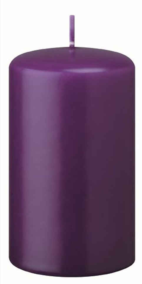Kopschitz Kerzen Stumpenkerze Flachkopf-Stumpenkerzen Violett 50 x Ø 30 mm, 10