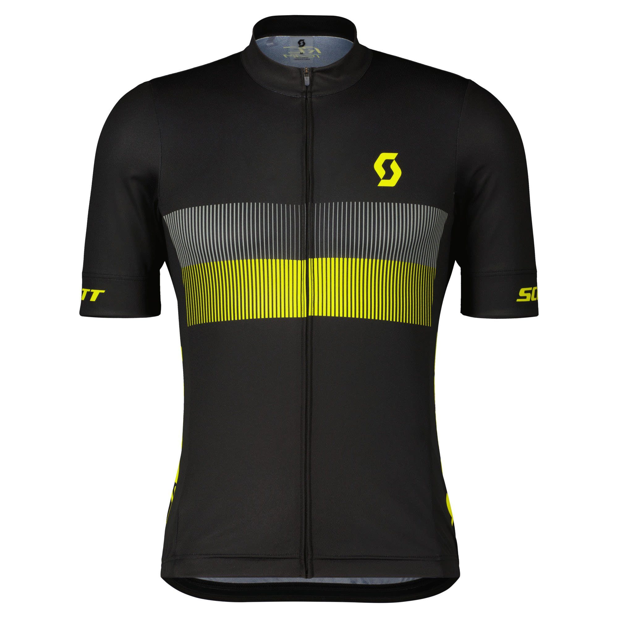 Scott Radtrikot Scott M Rc Team 10 S/sl Shirt Herren Black - Sulphur Yellow