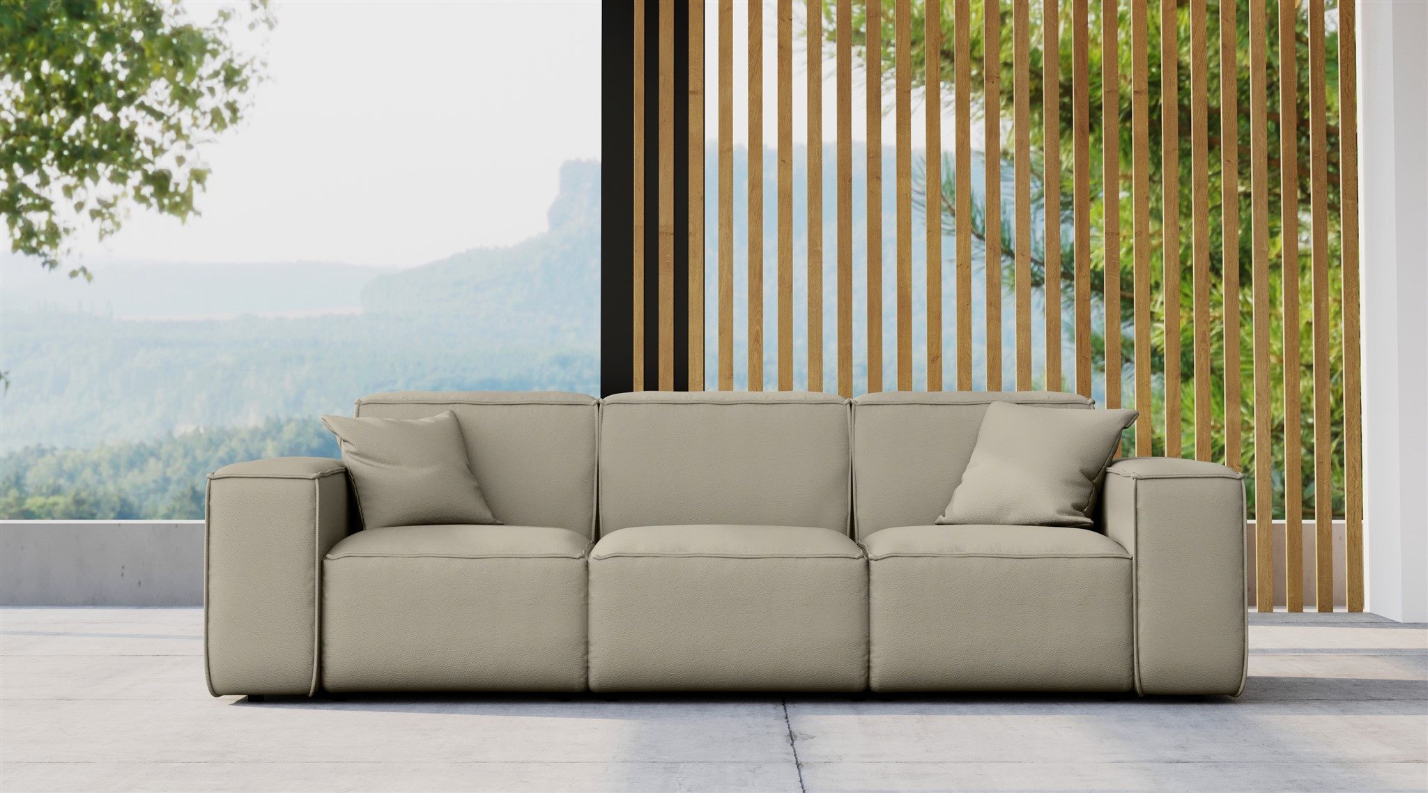 Fun Möbel Loungesofa Gartensofa Sofa 3-Sitzer günstig online kaufen