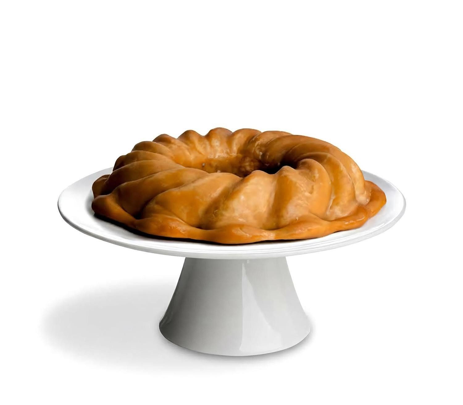 CreaTable Tortenplatte UNIVERSAL, Ø 21 cm, Weiß, mit Standfuß, Porzellan, (1-tlg)