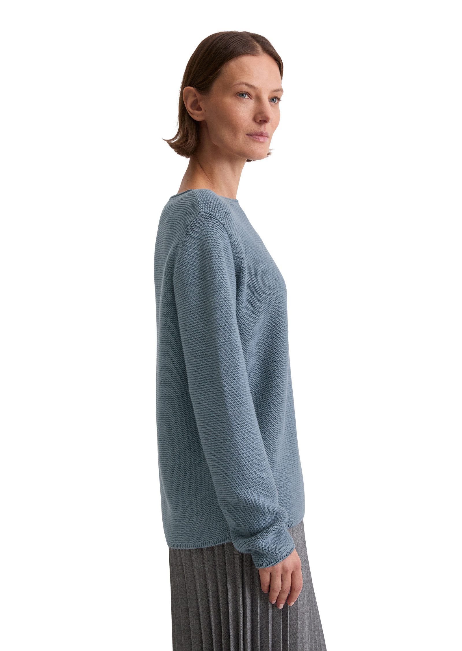 Marc O'Polo Rundhalspullover aus Organic Cotton günstig online kaufen