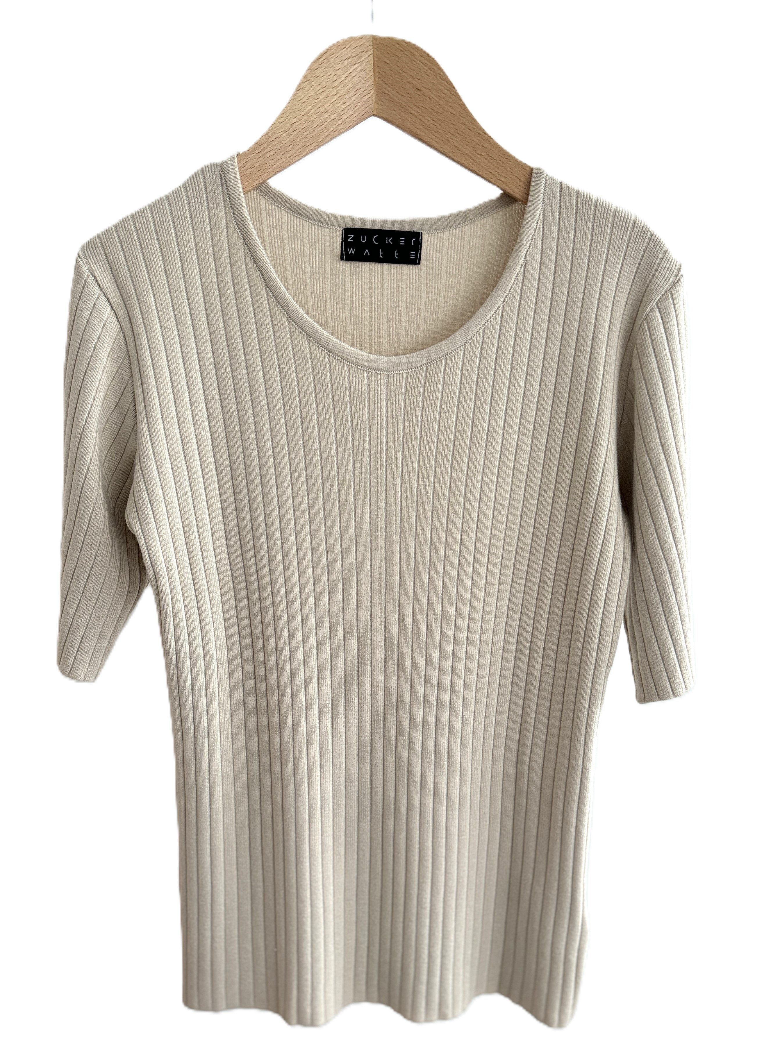 Zuckerwatte Strickpullover in Rippstrickoptik aus weicher günstig online kaufen
