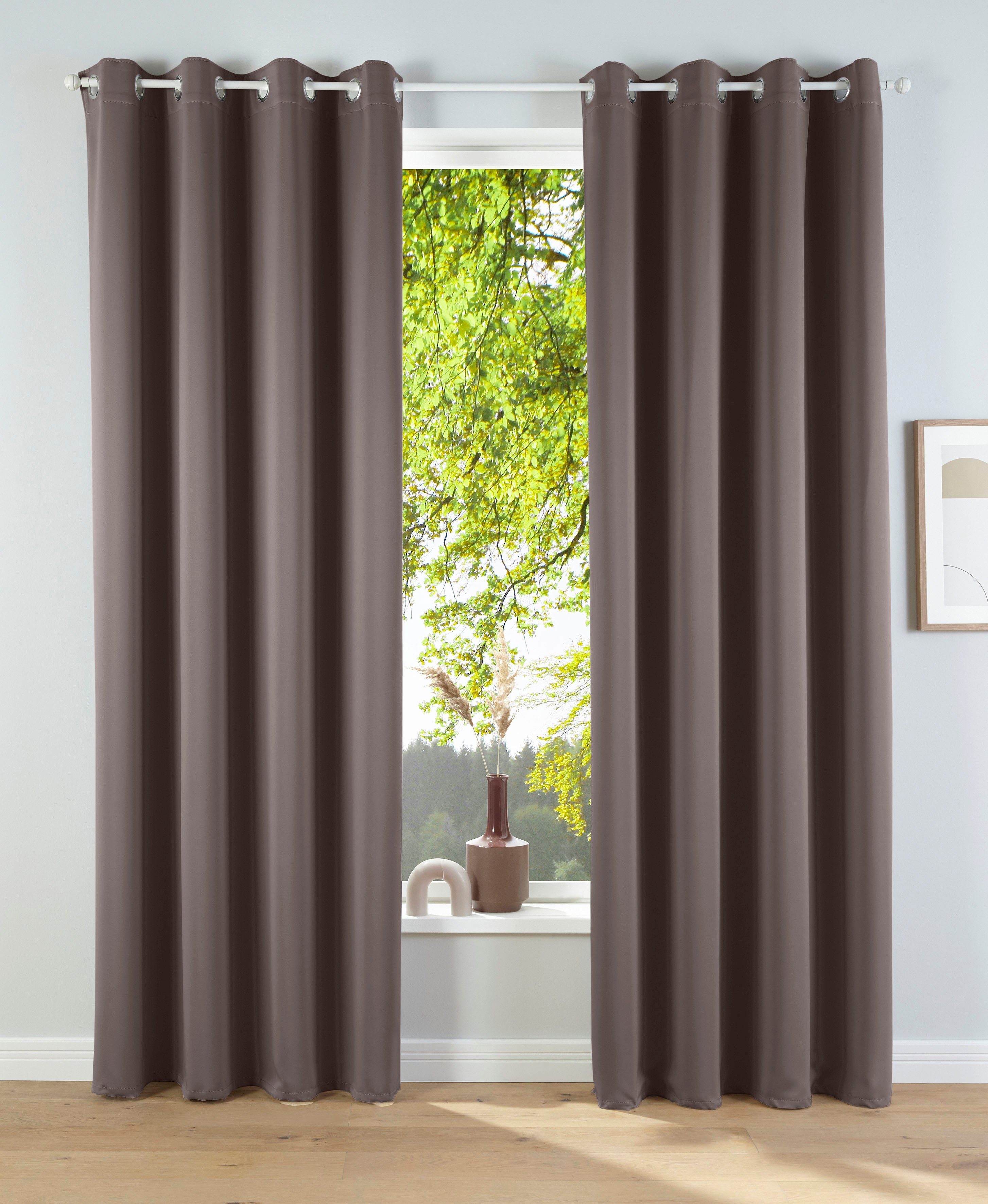 my home Verdunkelungsvorhang Solana, Ösen (2 günstig online kaufen