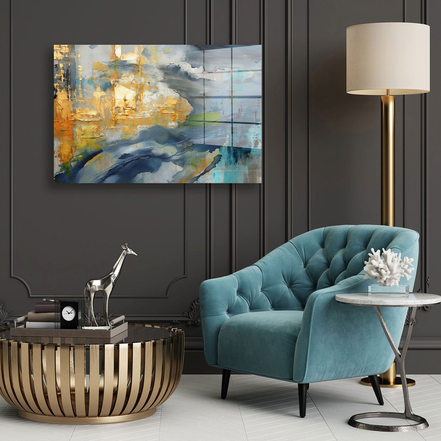 Artedinoi Acrylglasbild Abstrakt Beautiful Art Acrylglas Wandbild Bild Wanddeko Wohnzimmer XL
