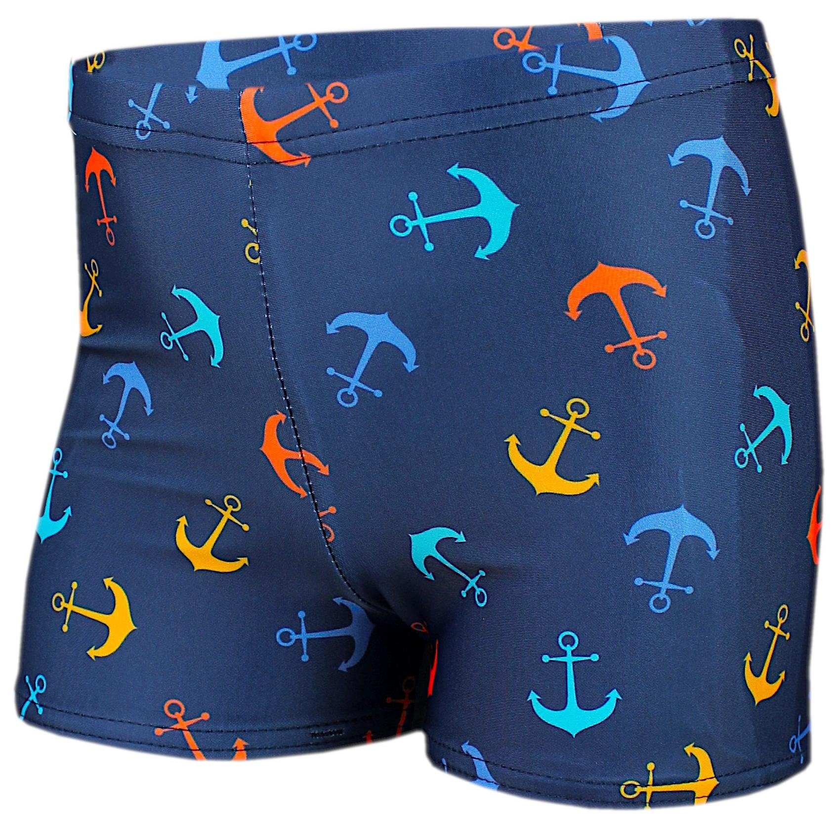 Aquarti Badehose Aquarti Jungen Badehose Gestreift mit Motiven