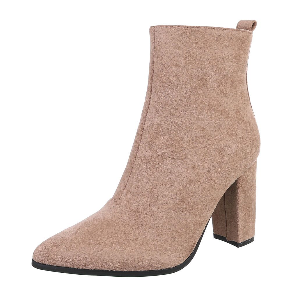 Ital-Design Elegante Stiefeletten mit Blockabsatz für Damen High-Heel-Stief günstig online kaufen