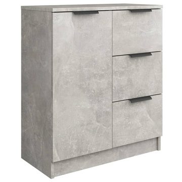 furnicato Sideboard Sideboards 2 Stk. Betongrau 60x30x70 cm Holzwerkstoff