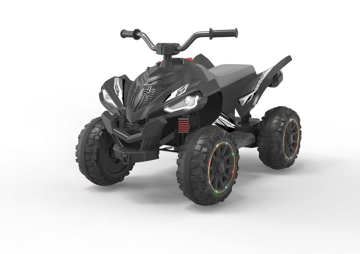 GarveeMore Elektro-Kinderquad Elektro 12V 4.5AH ATV mit 25W Doppelantrieb, Leuchträdern