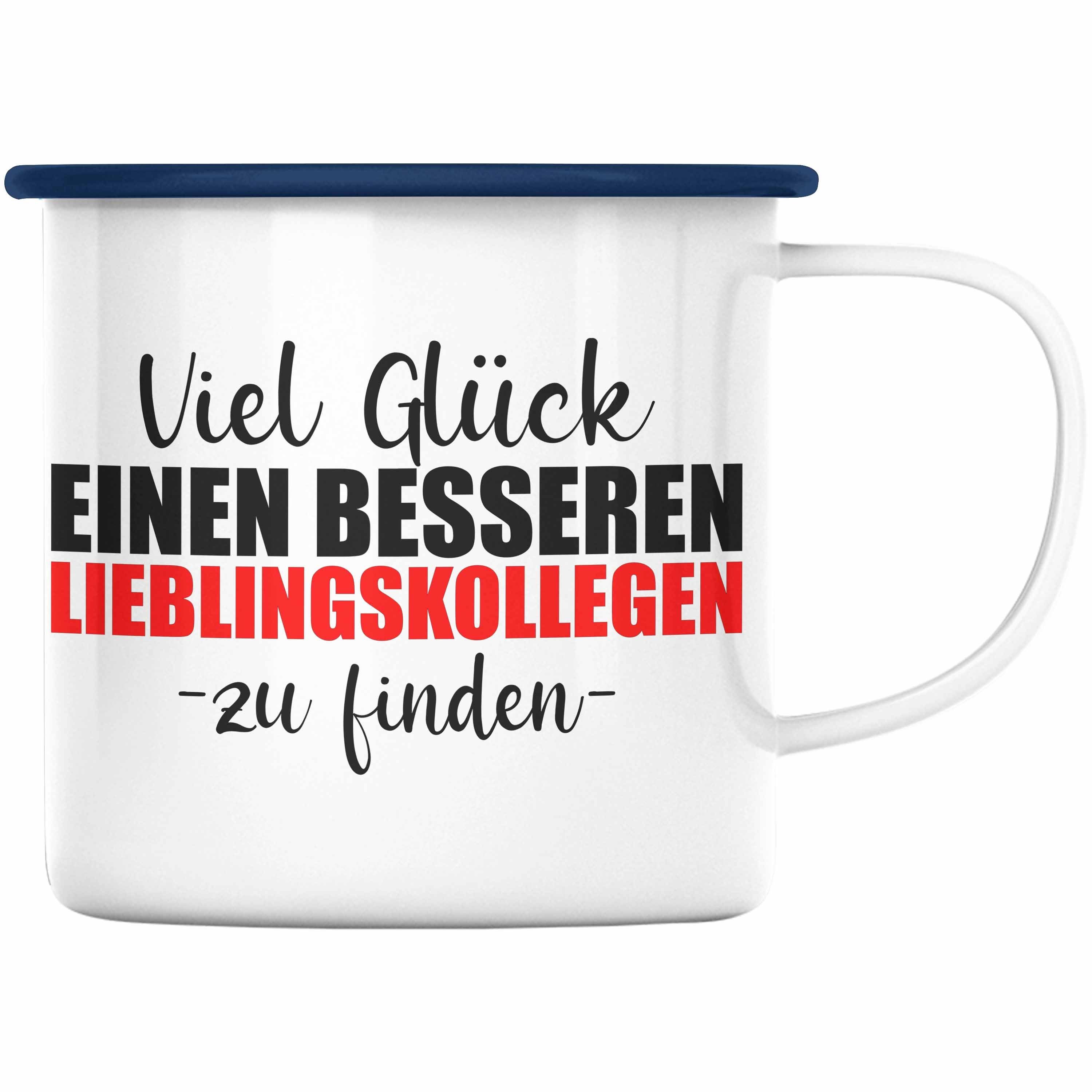 Trendation Thermotasse Trendation Jobwechsel Emaille Tasse Geschenk