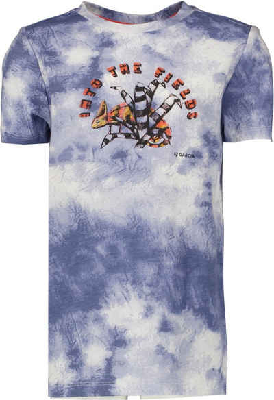 Garcia T-Shirt mit Batik-Effekt