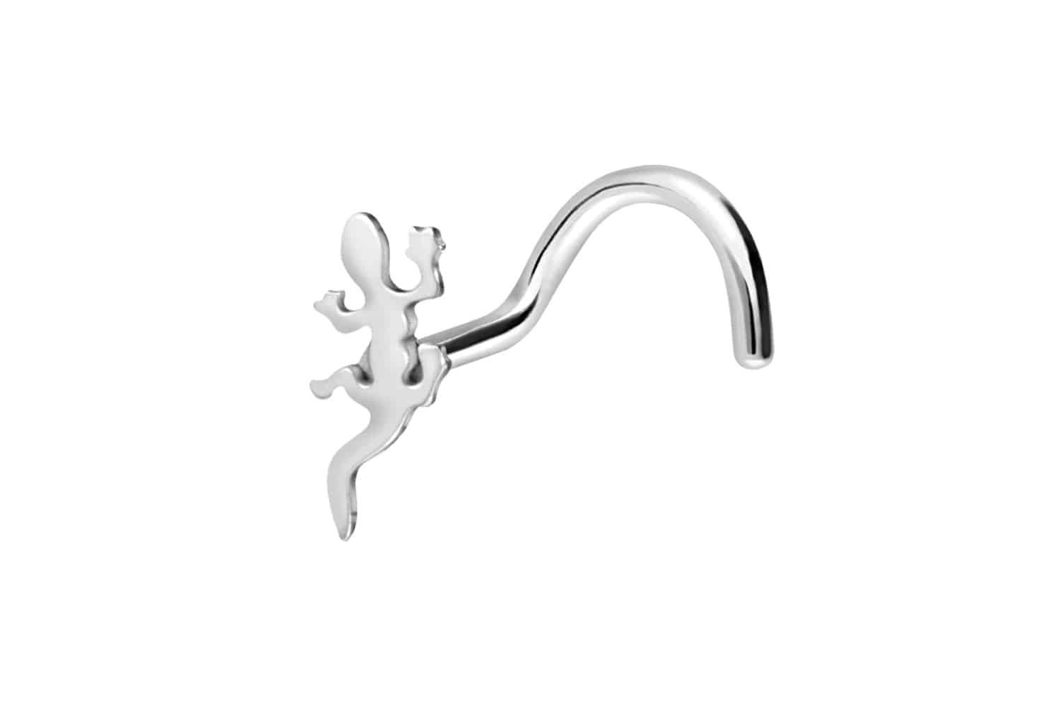 PIERCINGLINE Nasenpiercing Chirurgenstahl Nasenstecker Spirale GECKO (Nasen günstig online kaufen