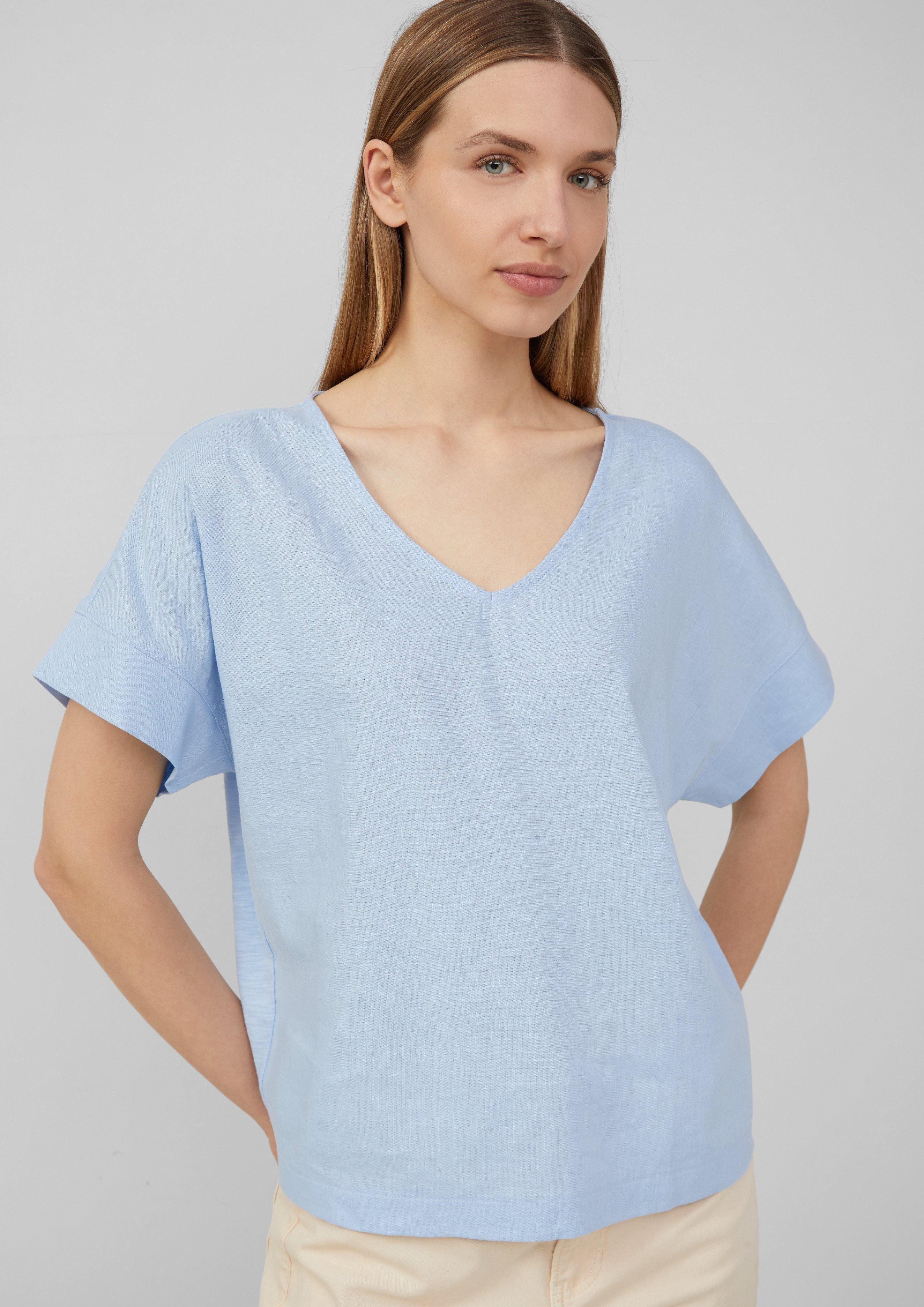 s.Oliver Shirttop T-Shirt im Fabricmix mit günstig online kaufen