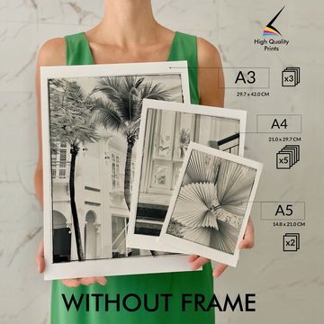 murimage® Poster murimage® Premium Poster Set OHNE Bilderrahmen 10 Poster (3x DINA3, 5x DINA4, 2x DINA5) Architektur Design Jugendstil Art Déco »Home«