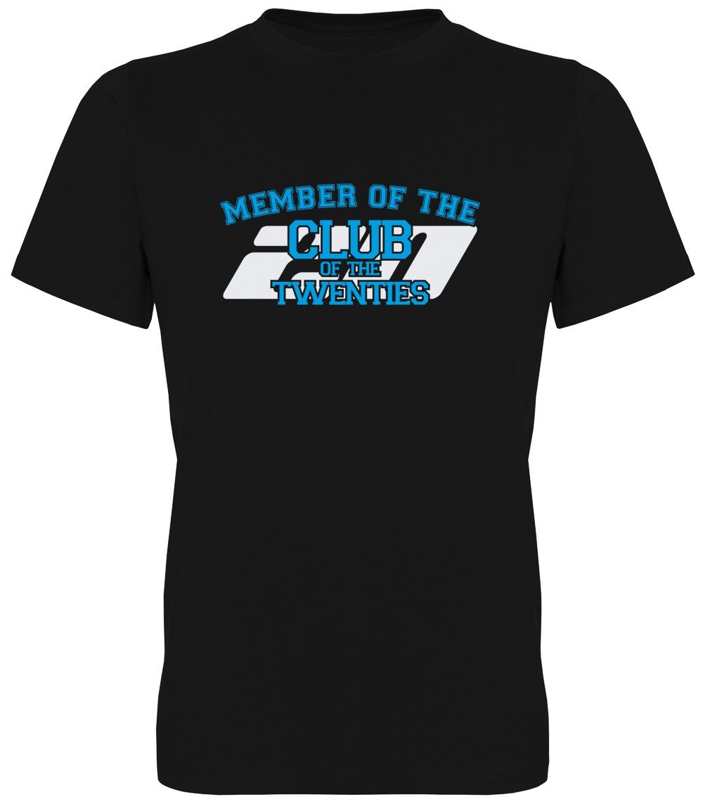 G-graphics T-Shirt 20 – Member of the Club of Twenties Herren T-Shirt mit Frontprint / Spruch zum 20ten Geburtstag