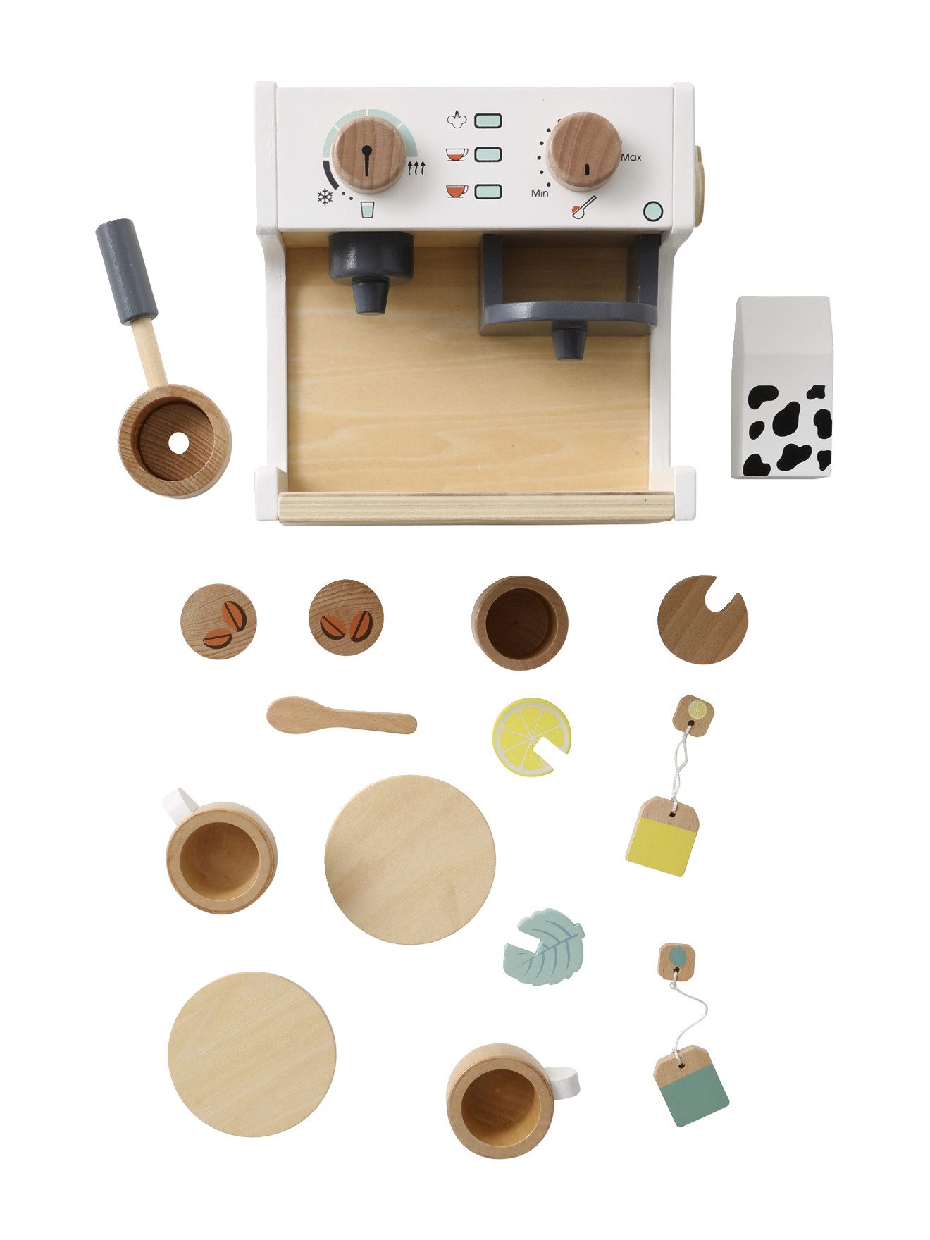 vertbaudet Spielküche Kinder Kaffee- und Teemaschine aus Holz FSC® Holz günstig online kaufen