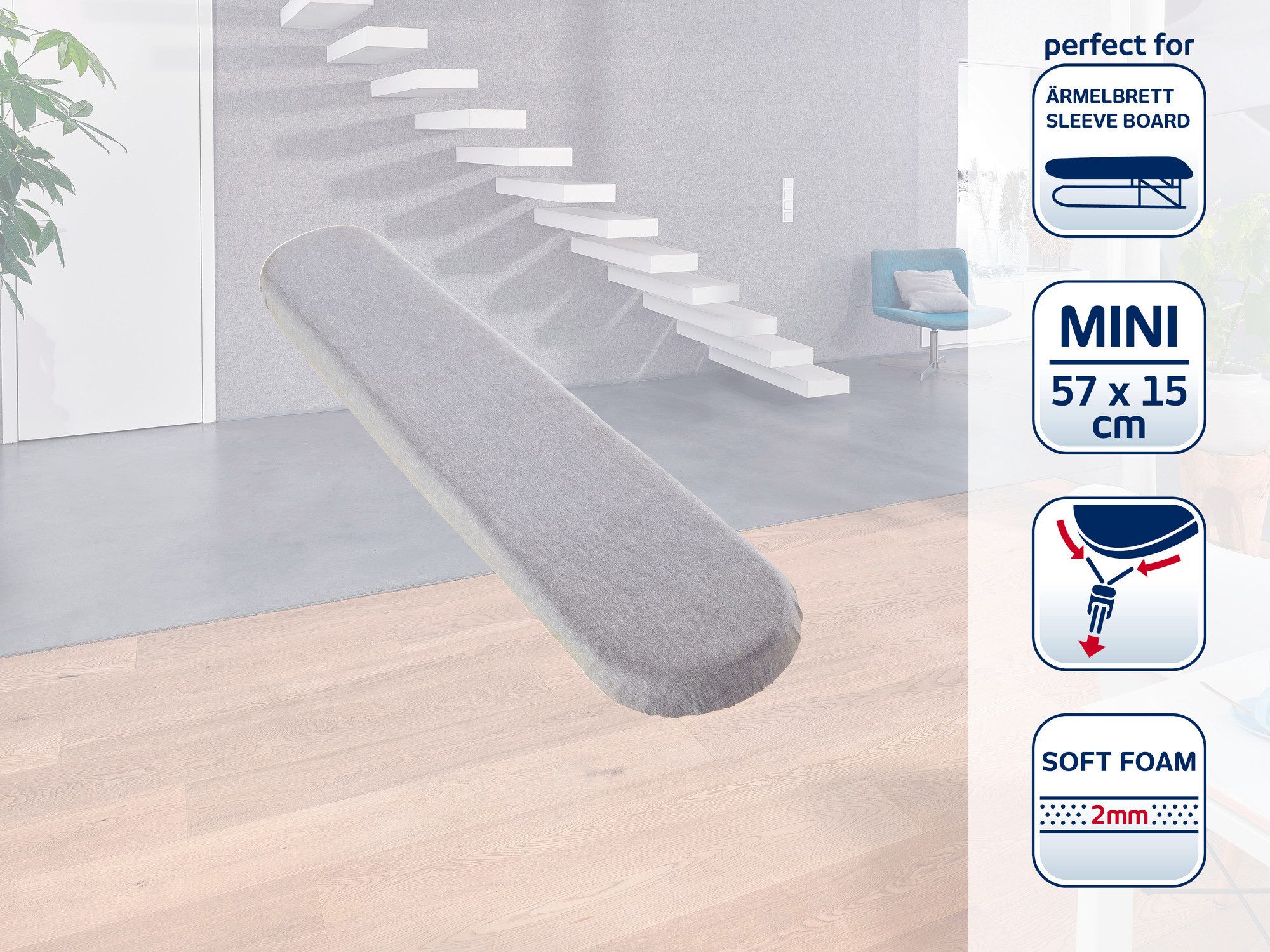 Leifheit Ersatz-Bügelbrettbezug Bügeltischbezug Mini, Für Ärmelbretter bis günstig online kaufen