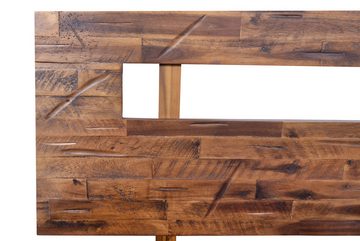 Junado® Holzbett Marton, massives lackiertes Akazienholz, 180 x 200 cm, naturfarben