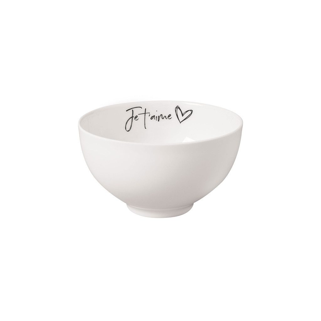 Villeroy & Boch Schale Statement Bol Je t'aime ø 13,8 cm, Porzellan, (1 Schale, 1-tlg)