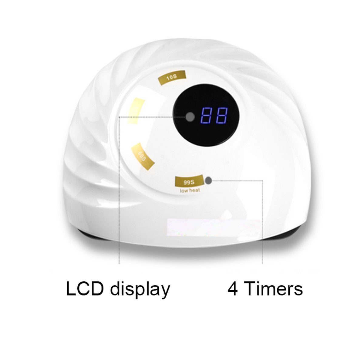 Sensor, Timer - LED/DUAL Sun mit Lichthärtungsgerät Gel, Gellack und Nails für 90W - Lampe Modern2 Garden